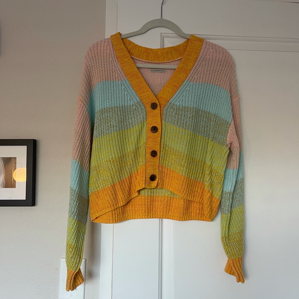 Urban outfitters colorful knit sweater